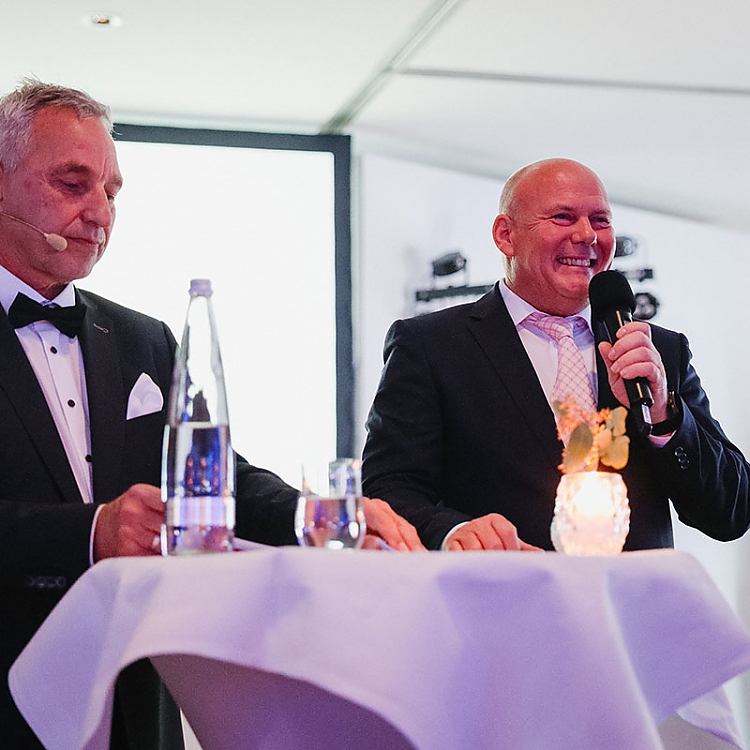 Herbert Fritzenwenger und Christoph Leinberger (r.).